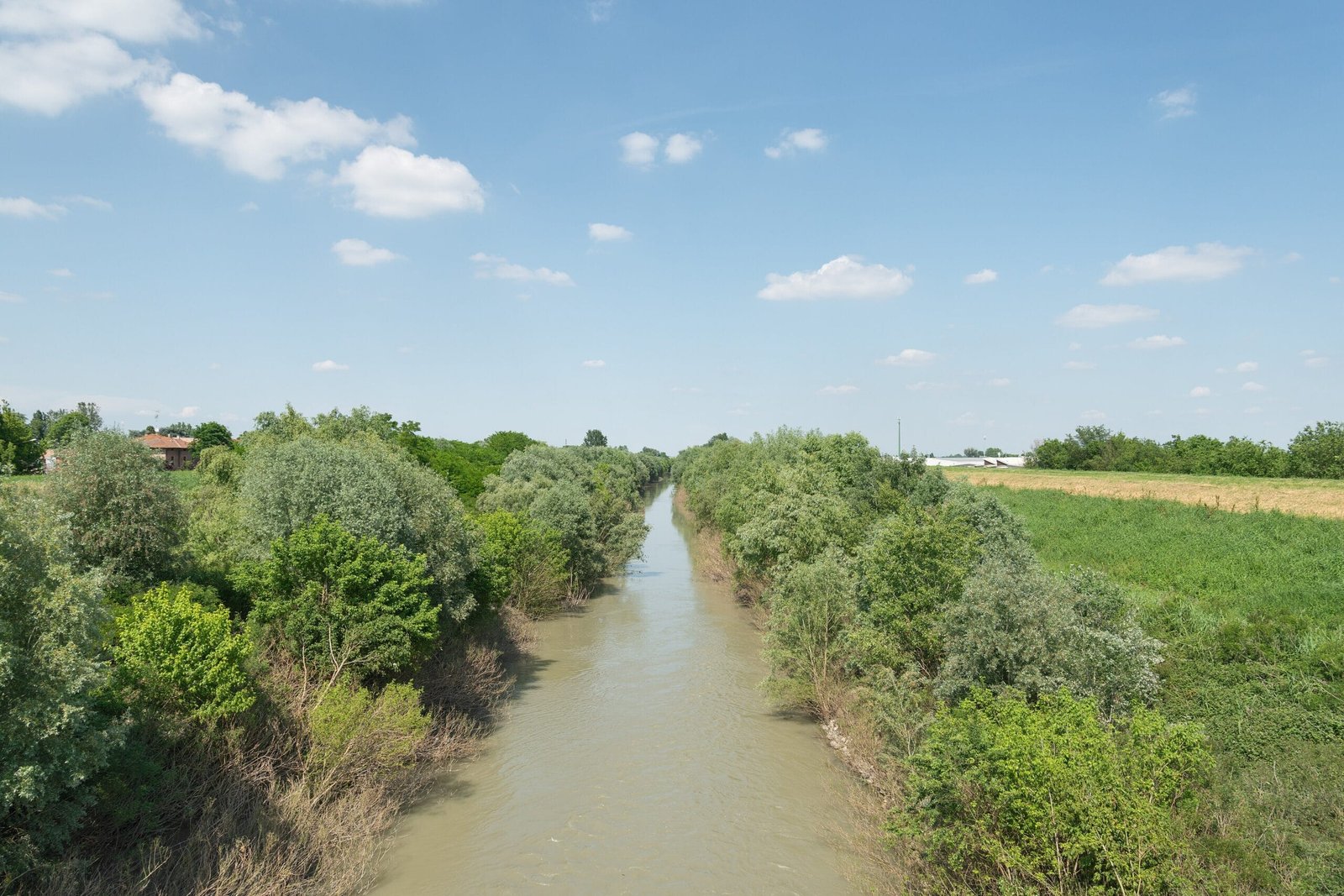 Il fiume Panaro a Finale Emilia